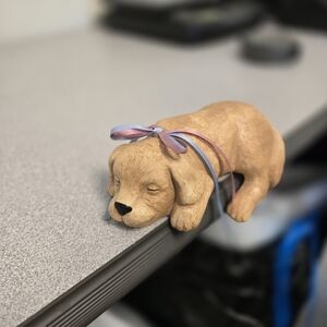 Shelf Sitter Ceramic Dog Figurine Vintage Decor